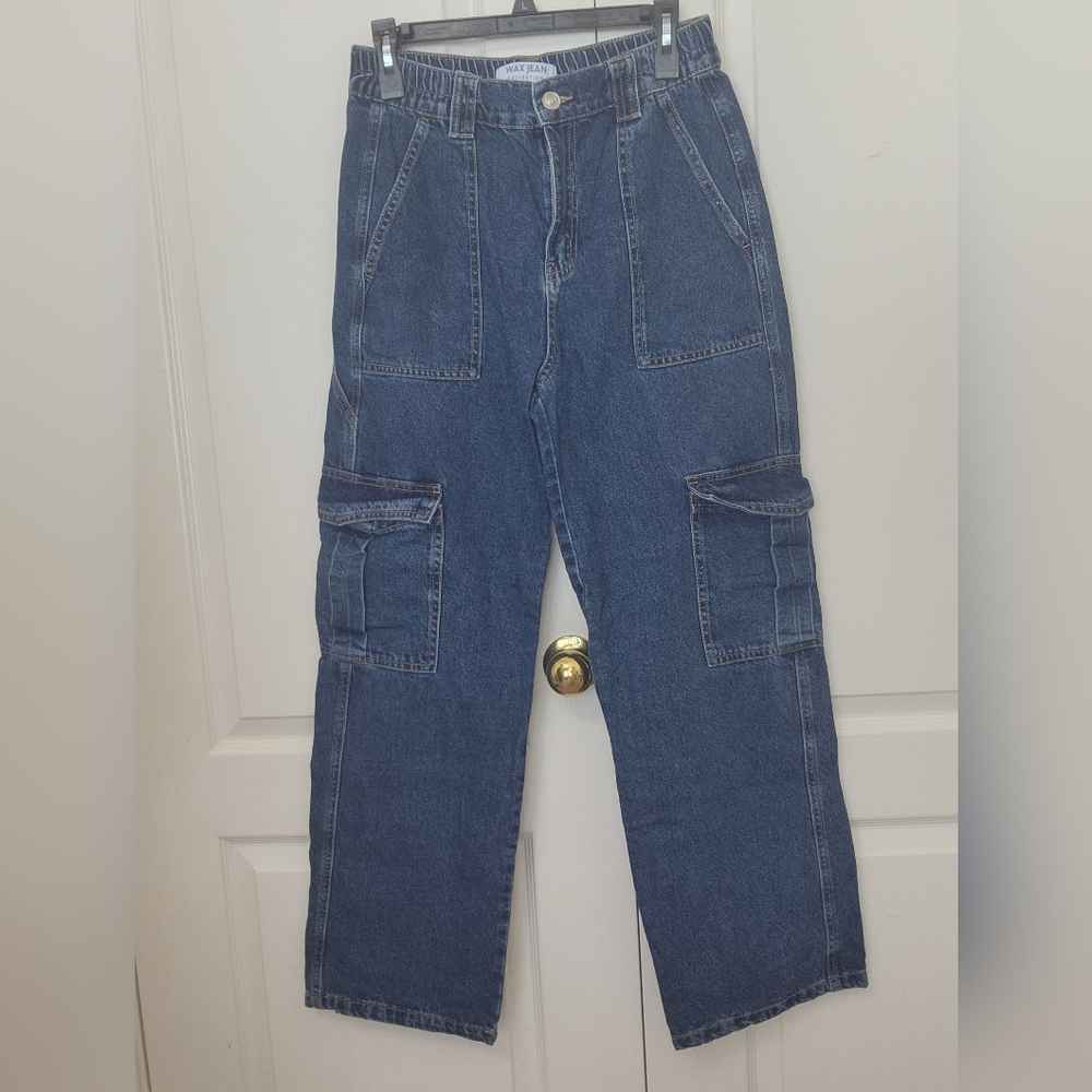Womens Denim Cargo Pants